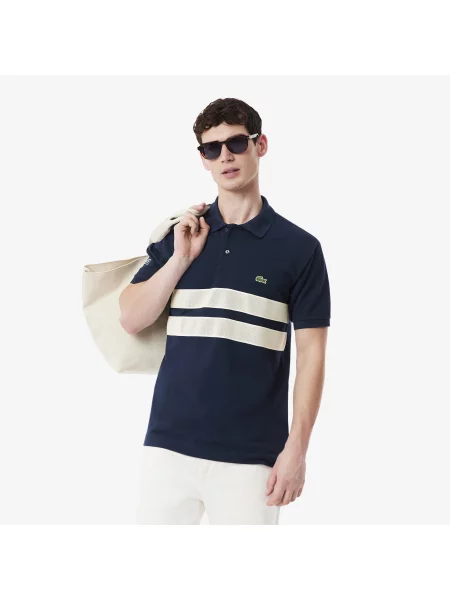 Lacoste Koszulka Polo French Made Classic Fit niebieski