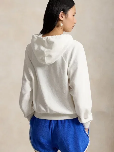 Geacă Polo Ralph Lauren cu glugă alb