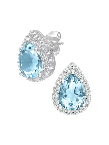 DIAMANT LETERNEL Fülbevalók kék