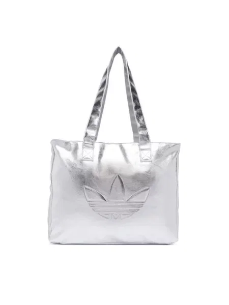 Adidas Ročna torba Shopper Metallic Pu Bag Srebrna