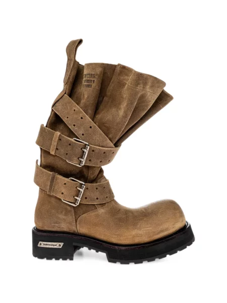 Ceruit botine Balenciaga din piele de căprioară maro