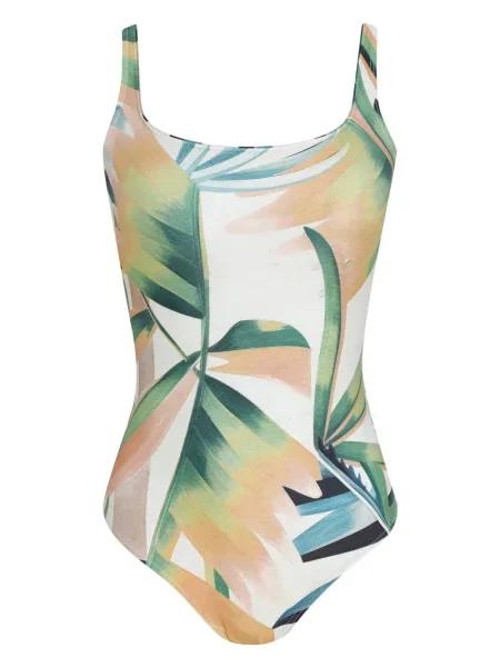 Бански Lygia & Nanny на цветя с принт бяло