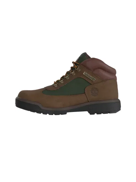 TIMBERLAND Bocanci cu șireturi maro închis / închis verde