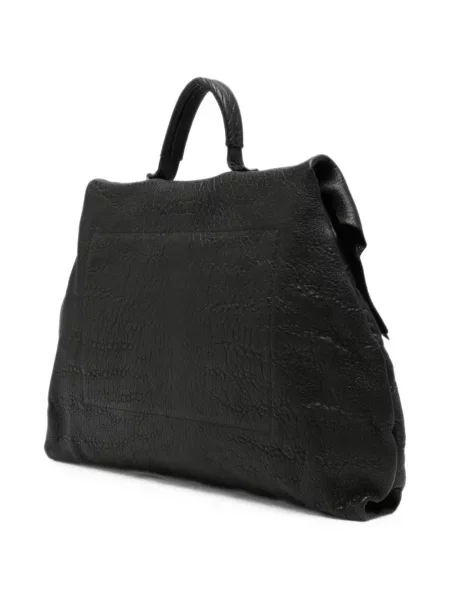 Geantă shopper Un Te' Da Matti din piele negru