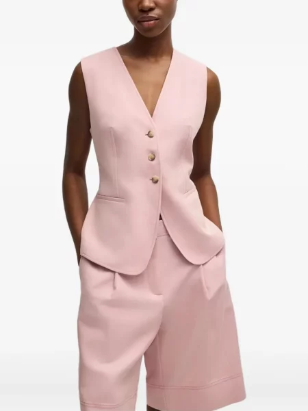 Kamizelka Boss bez rękawów różowa