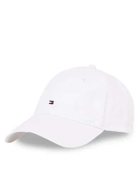 Шапка с козирка Tommy Hilfiger с изчистен дизайн бяло