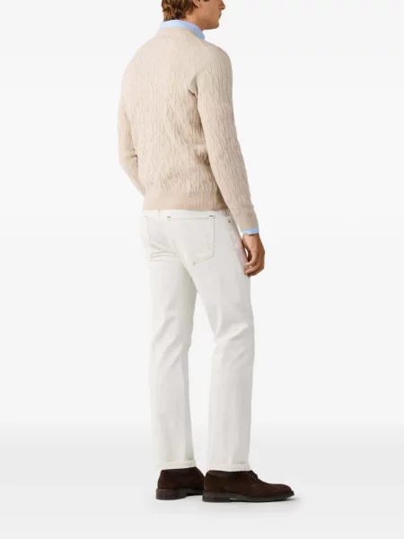 Pulover Hackett London cu decolteu rotund