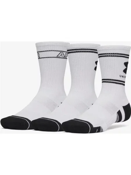 Skarpety Under Armour Performance Tech czarny 3 pary M biały