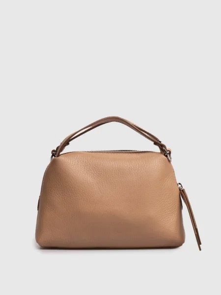 Шкіряна сумка крос-боді Alifa Gianni Chiarini бежева