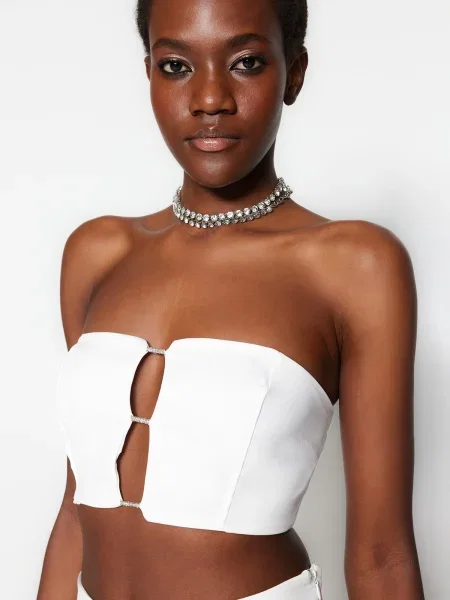 Modrček Trendyol kamni bela