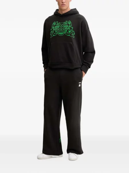 Hanorac cu glugă Puma cu imagine negru