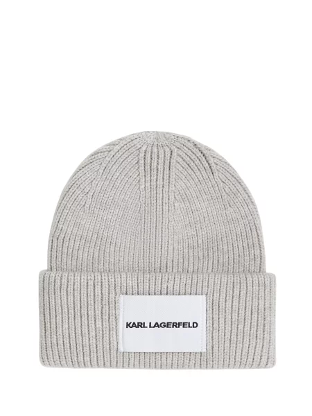 Karl Lagerfeld Căciulă K/ESSENTIAL grej / negru / murdar alb