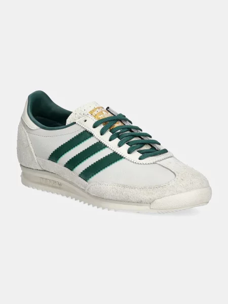 Adidas Originals sneakers din piele Sl 72 OG W gri verde