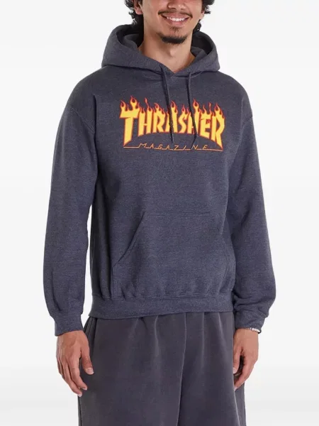 Hanorac cu glugă Thrasher gri