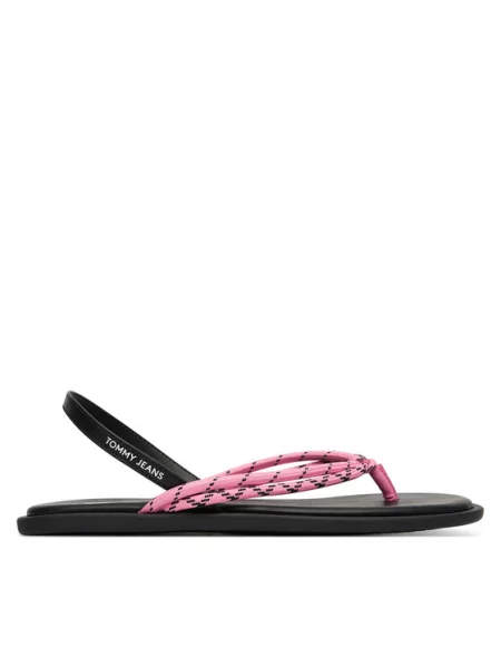 Tommy Jeans Sandale Tjw Casual Rope Sandal ružičasta