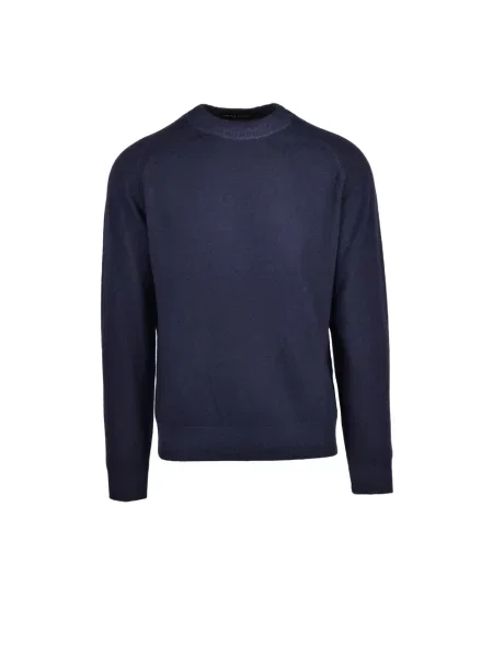 Sweter Daniele Fiesoli z kaszmiru niebieski