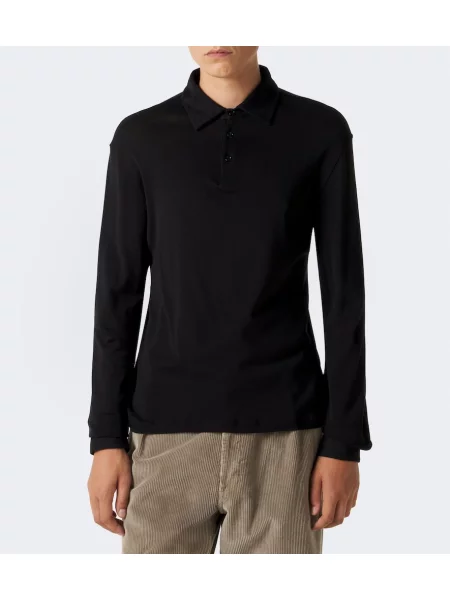 Tricou polo The Row negru