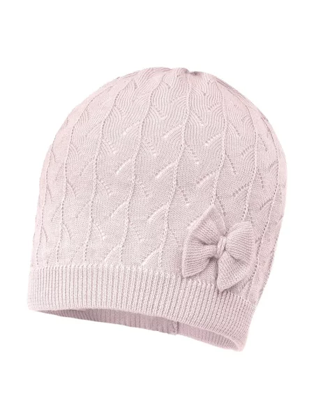 Jamiks čiapka beanie detská z viskózy YVONNE ružová