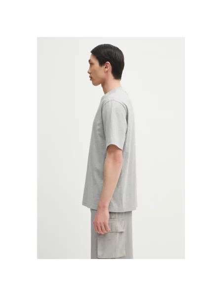 Palm Angels t-shirt Classic Logo Slim z nadrukiem szary