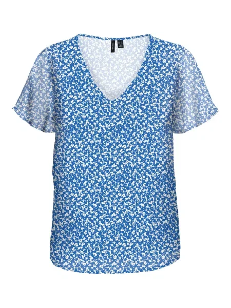 VERO MODA Bluză SMILLA albastru alb