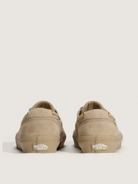 Кожаные мокасины Vans бежевые