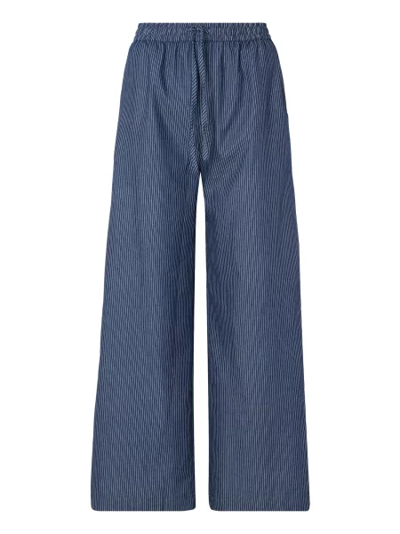 Lollys Laundry Pantaloni albastru închis alb