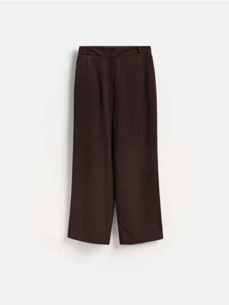 Reserved Pantaloni cu adaos de maro-închis maro