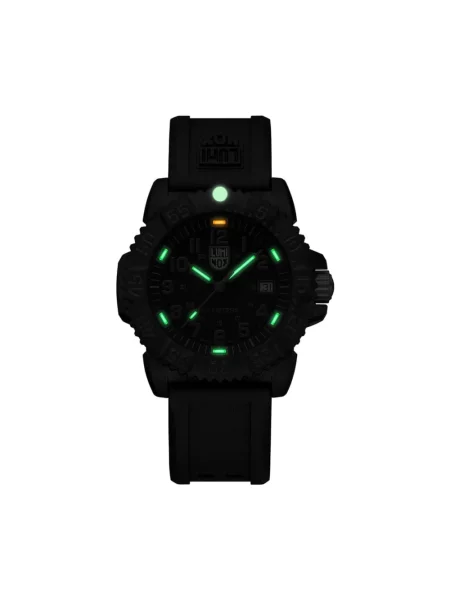 Lniany zegarek Luminox czarny