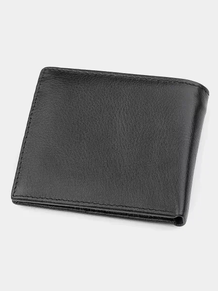 Кожаный кошелек St Leather Accessories черный