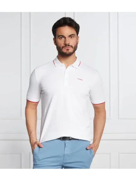 HUGO Tenisz póló | Slim Fit fehér