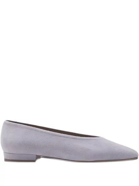 Pantofi cu toc Flattered din piele de căprioară fără toc violet