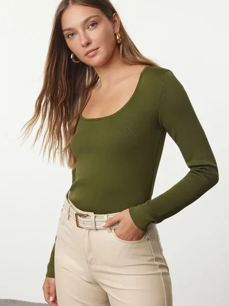 Pulover Trendyol kaki