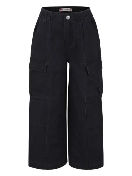 Szerokie jeansy dziecięce Levi's szare