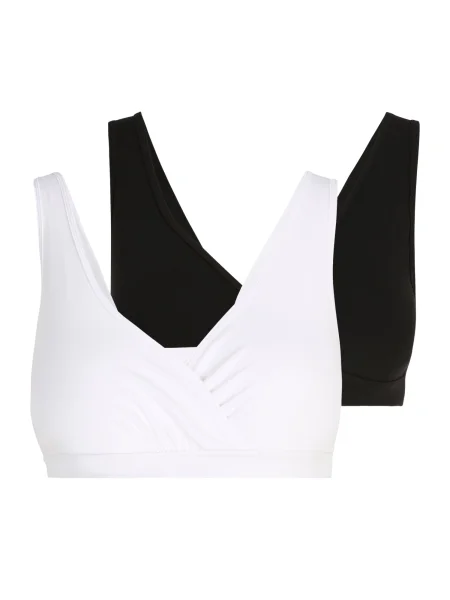 Lindex Maternity Sutiene alăptare negru alb