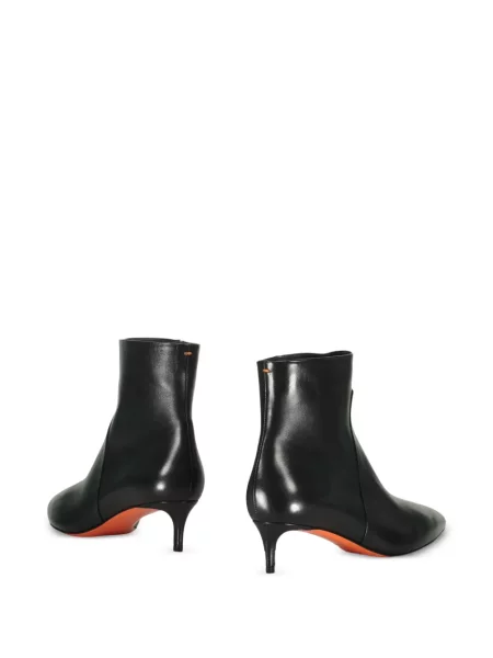 Cizme scurte Santoni din piele negru