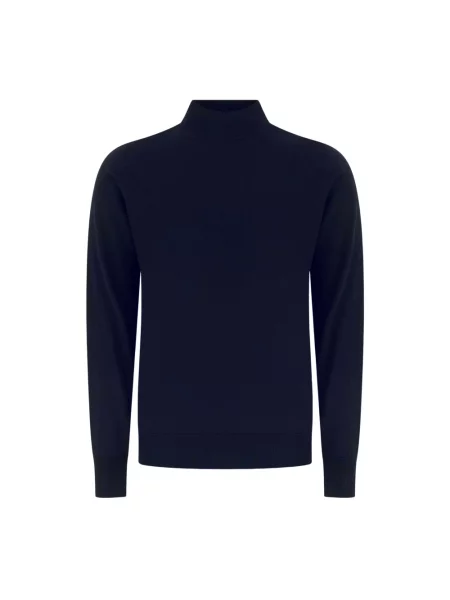 Sweter z golfem Alpha Studio do golfa niebieski