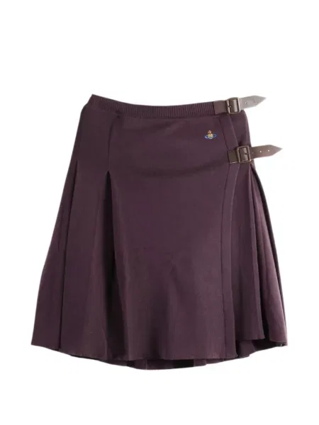 Fustă Vivienne Westwood cu cataramă violet