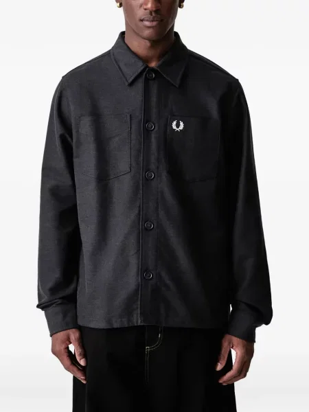 Πουκάμισο Fred Perry με κέντημα γκρι