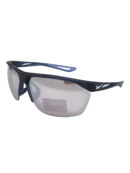 Ochelari de soare Nike cu cordon din jerseu cu imprimeu abstract gri