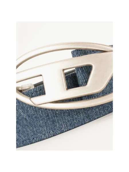 Diesel pasek OVAL D LOGO W niebieski