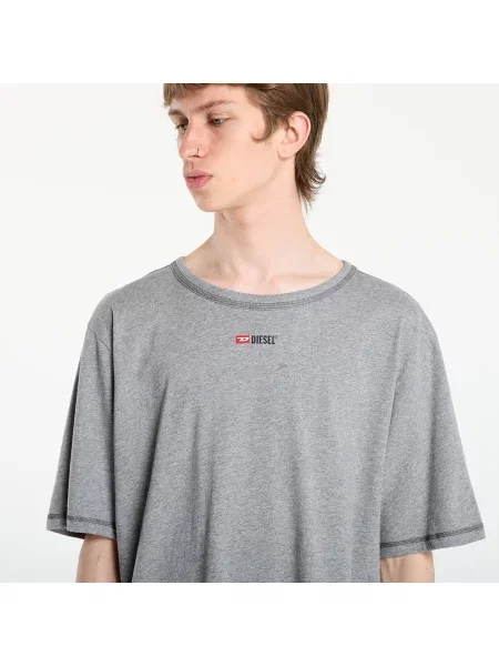 T-shirt Diesel Set-Adam-D-Core Pyjama Dark Grey Melange M siva