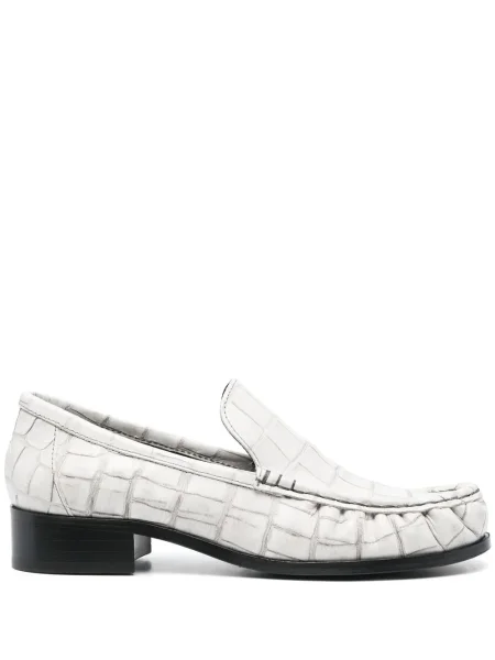 Pantofi loafer Acne Studios din piele alb