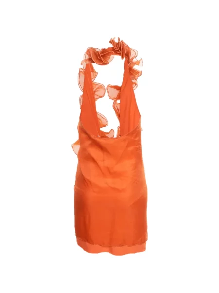 Top Illesteva din organza portocaliu