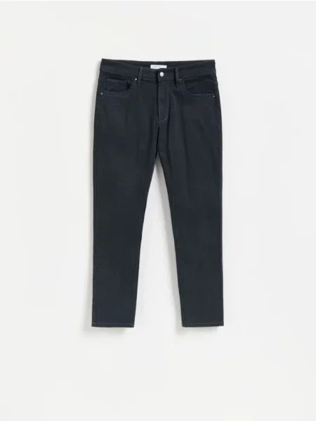 Reserved Jeansy slim fit granatowy