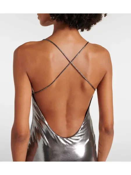 Rochie The Sei din jerseu argintiu