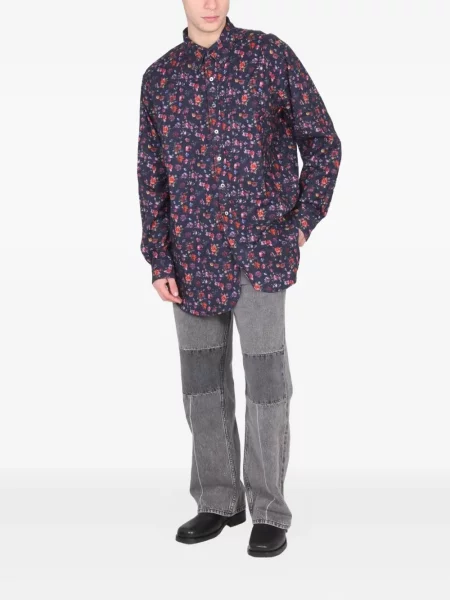 Cămașă Engineered Garments cu model floral cu imagine albastru