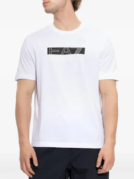 Μικρός μπλούζα Ea7 Emporio Armani με σχέδιο λευκό