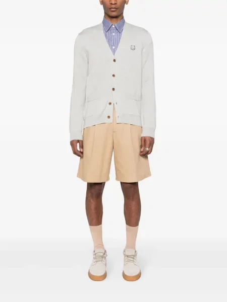 Cardigan Maison Kitsune de lână gri