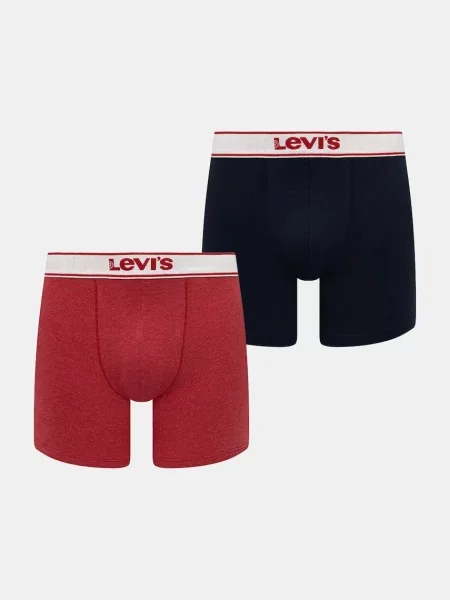 Levi's boxerky s bavlnou červené
