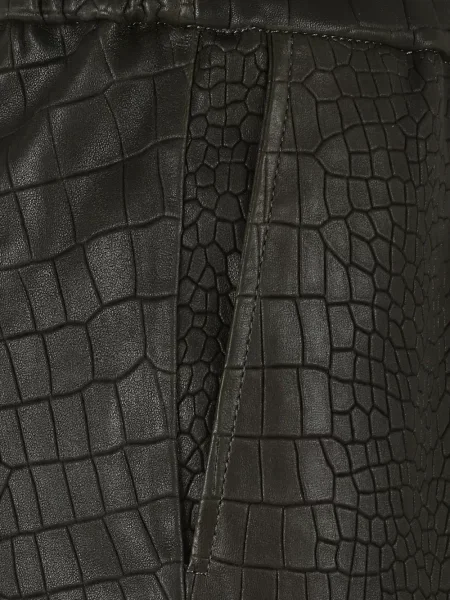 Pantaloni Enes din piele negru